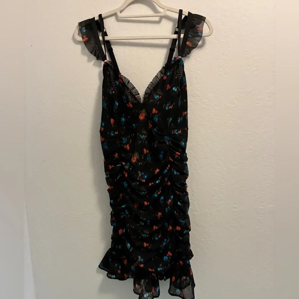 Torrid Ruched Mesh Ruffle Chemise Size 3 - Picture 4 of 8